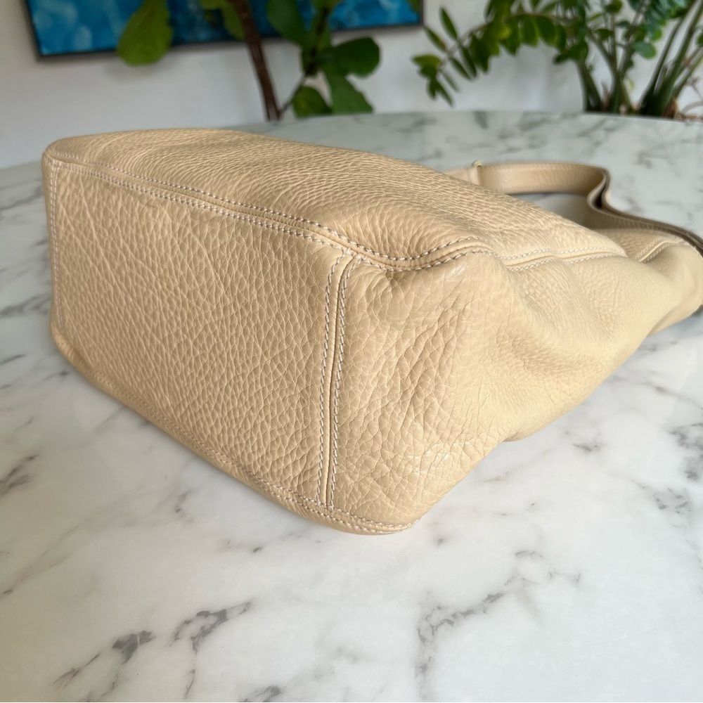 Coach Vintage Sonoma Pocket Shopper Natural Grain Leather Tote Bag Wheat 4920 - Picture 9 of 16